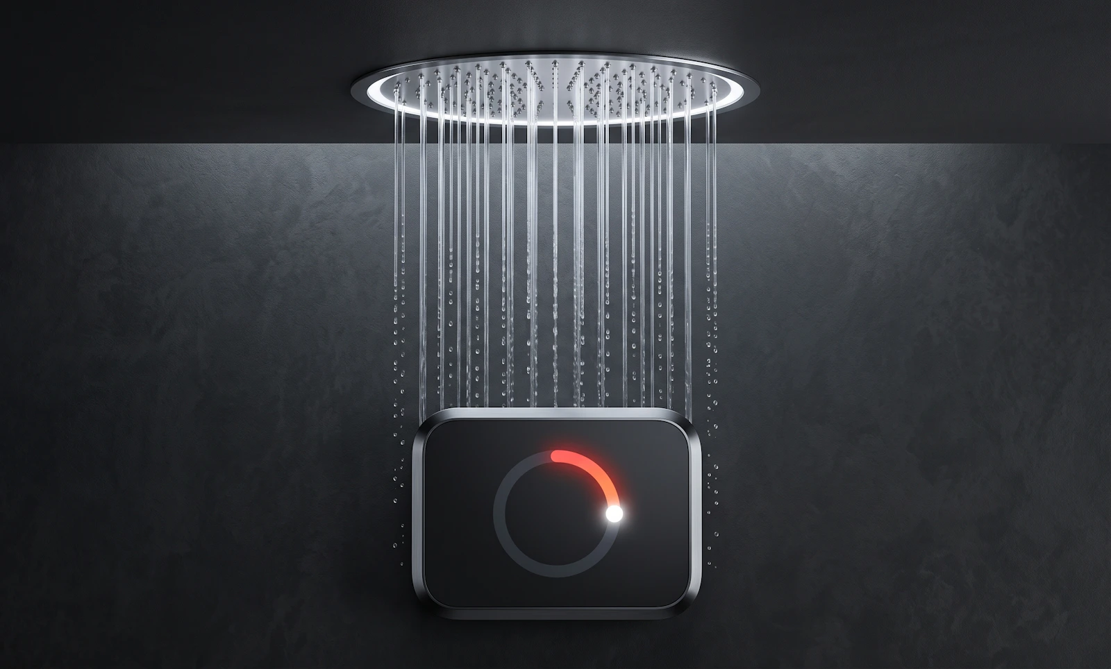 Premium chrome brushed-metal faucet close-up